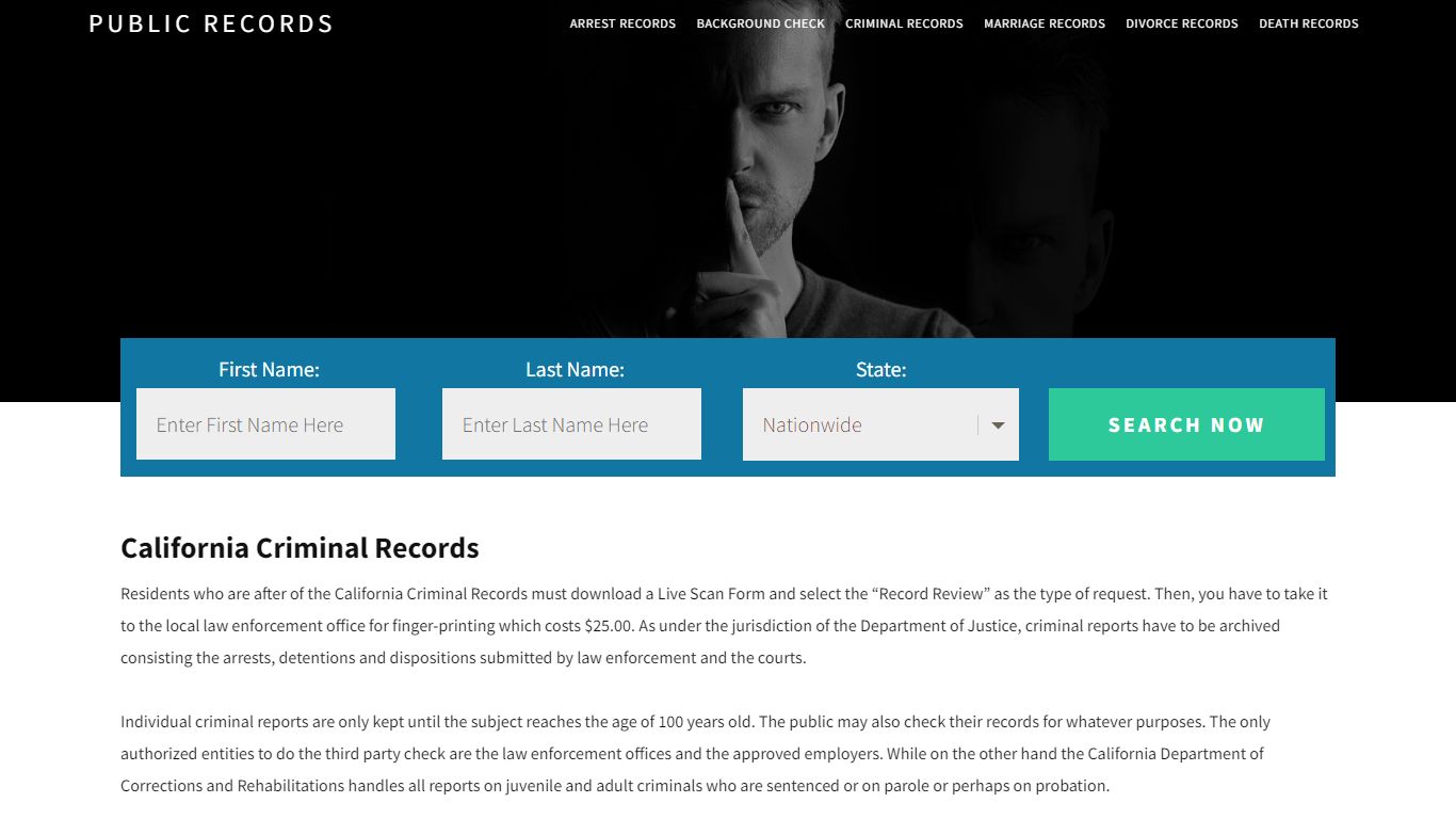 California Criminal Records - Public Records